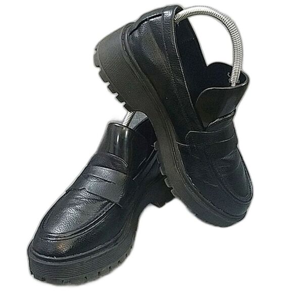 Sincerely Jules Rocker Platform Penny loafers - black, women's SZ 7.5 - Picture 1 of 10